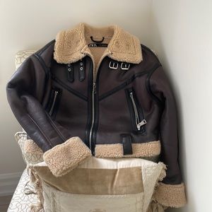 Only worn once moto fall/early winter jacket